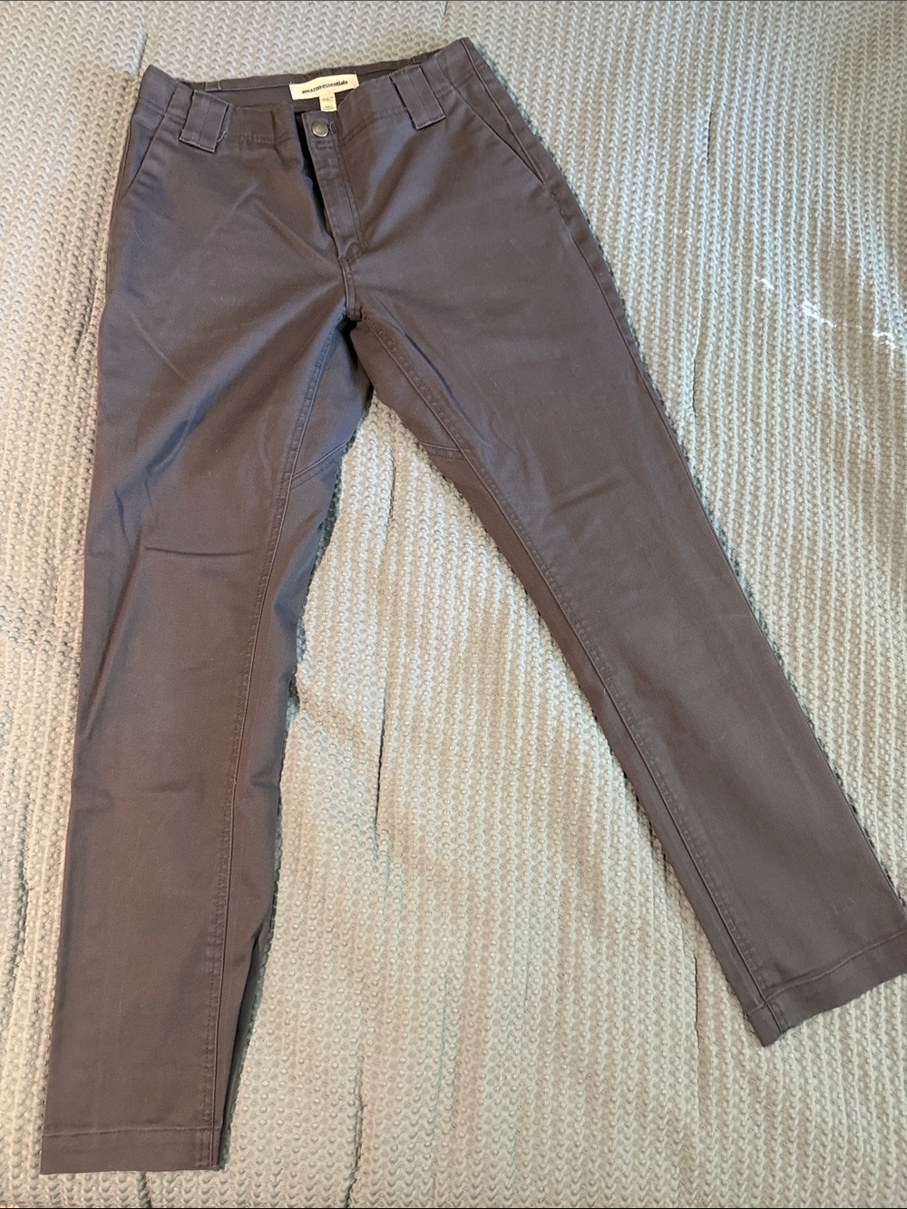 Amazon Essentials Men's Chino Work Pants in Grey